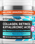 Anti-Aging Moisturizer with Retinol, Collagen & Hyaluronic Acid - Professional Formula