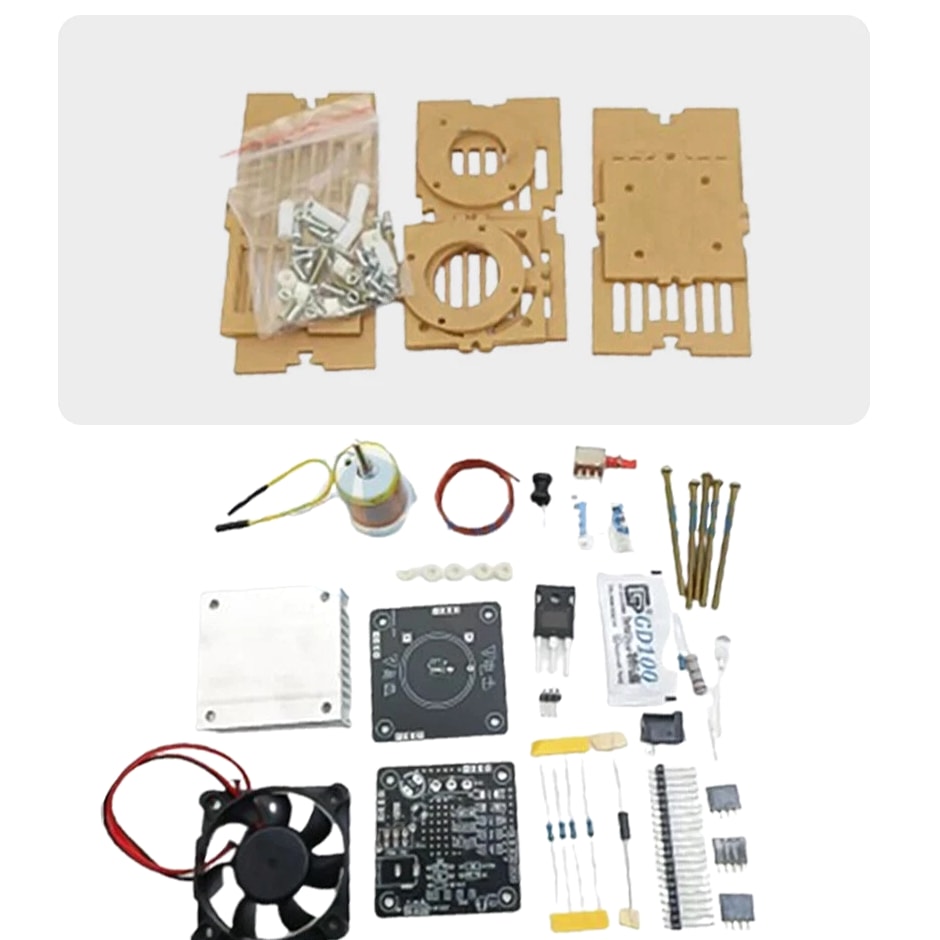HFSSTC Tesla Coil High Frequency Electronic Candle-Shaped Power Supply DIY Kit