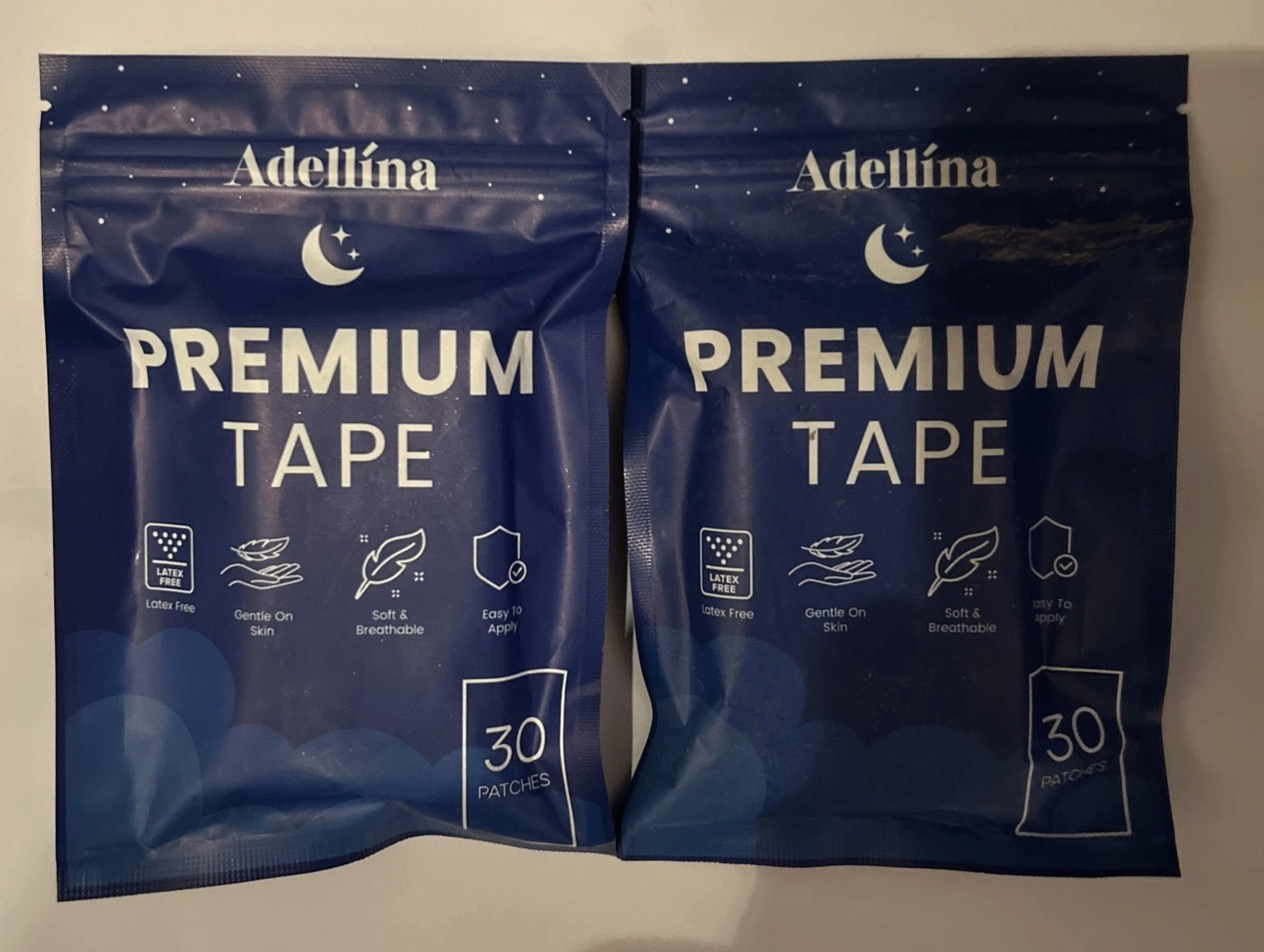 2 Pack - Adellina Premium Mouth Tape, Hypoallergenic & Breathable, 30ct