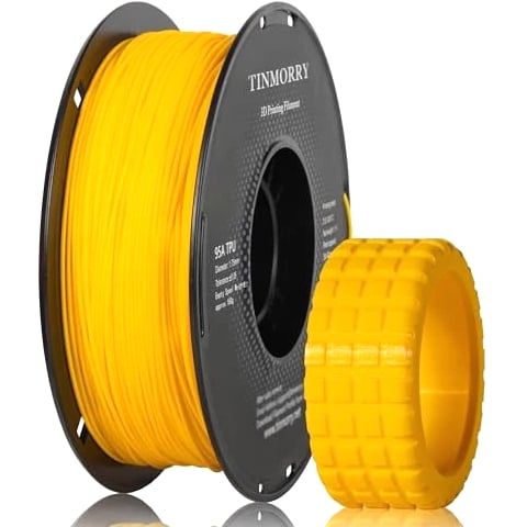 TPU Filament 1.75mm, TPU 95A Flexible 3D Printer - Traffic Yellow