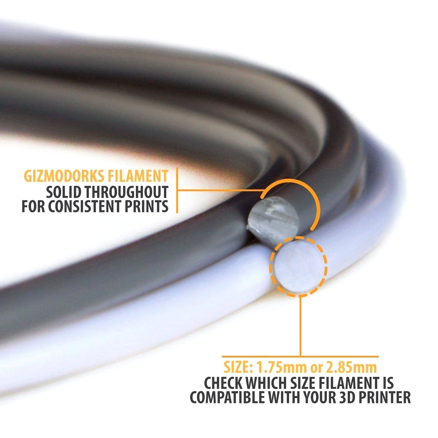 Flexible TPU 3D Printer Filament 1.75mm 200g - Yellow for Quality Prints