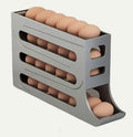 AHTOSKA 4-Layer Automatic Egg Dispenser Fridge Organizer