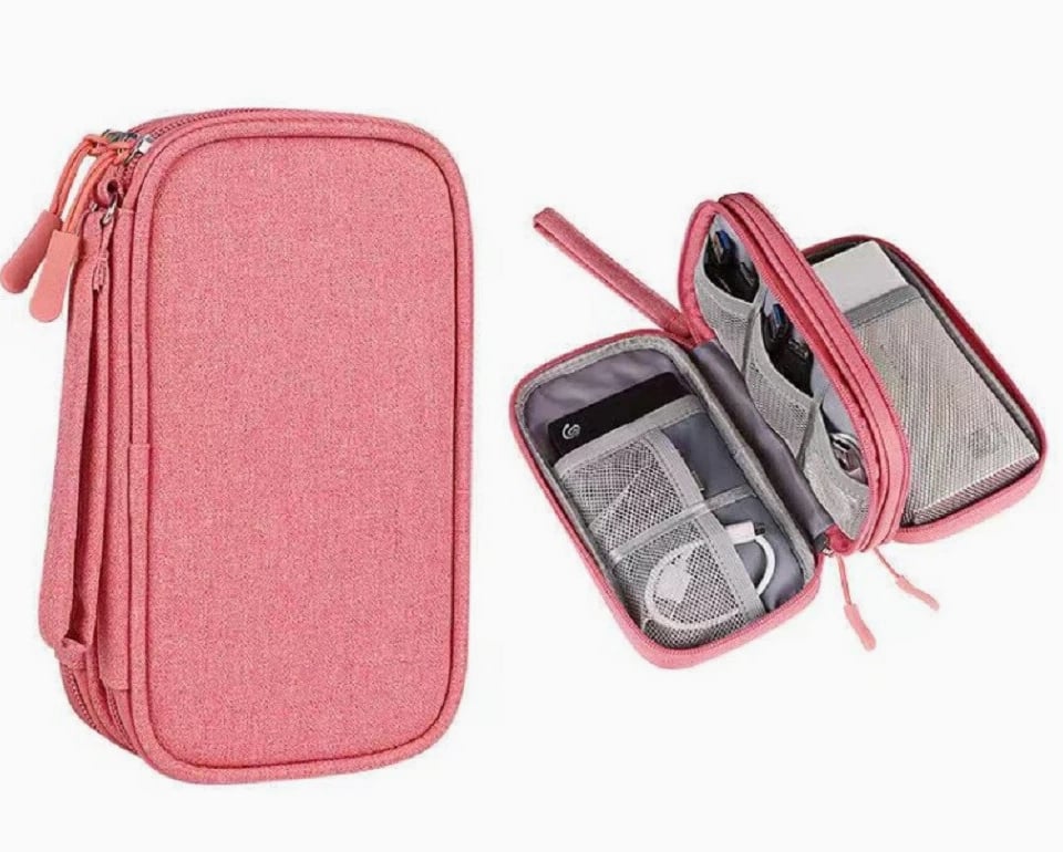 Electronics Organizer Travel Bag Waterproof Cable Gadget Storage Case for Charge