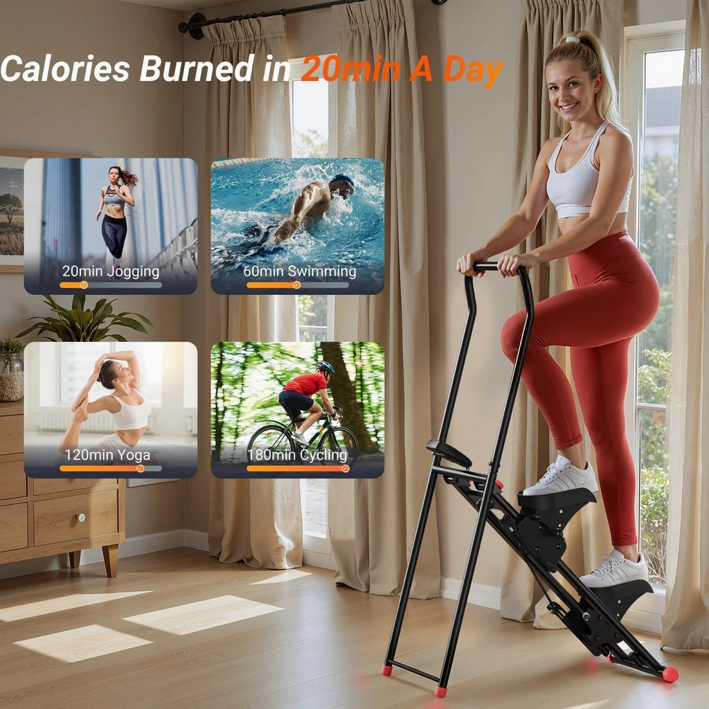MERACH Stair Stepper for Home Gym Full-Body Workout Adjustable Handlebar/Pedal