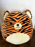 Squishmallow Tina the Tiger 13" Plush Toy, Orange w/ Black Stripes, EUC Soft Cuddly