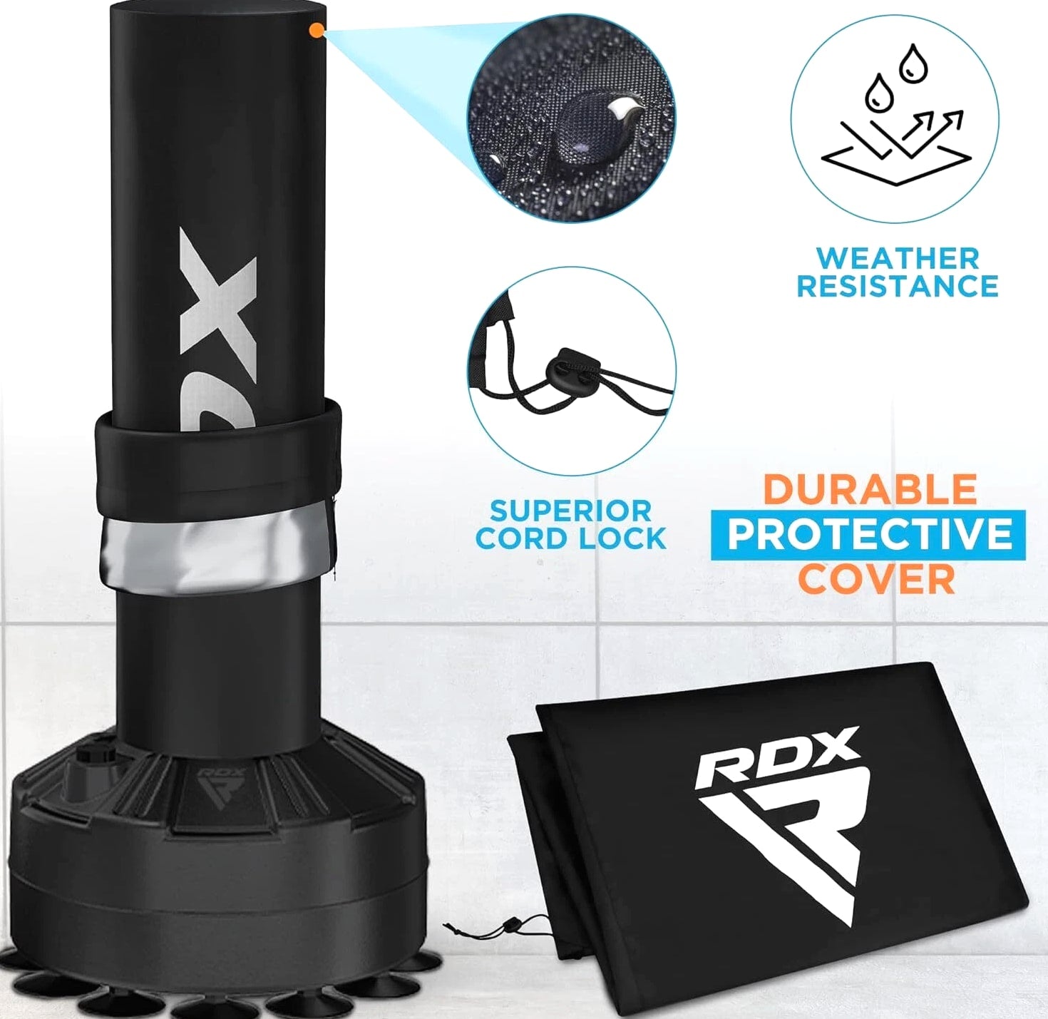 RDX Kids Punching Bag with Gloves, 4FT Heavy Free Standing Junior Punch Bag