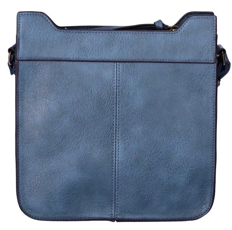 T Shirt & Jeans Women’s Tori Multi Pocket Crossbody Handbag, Blue
