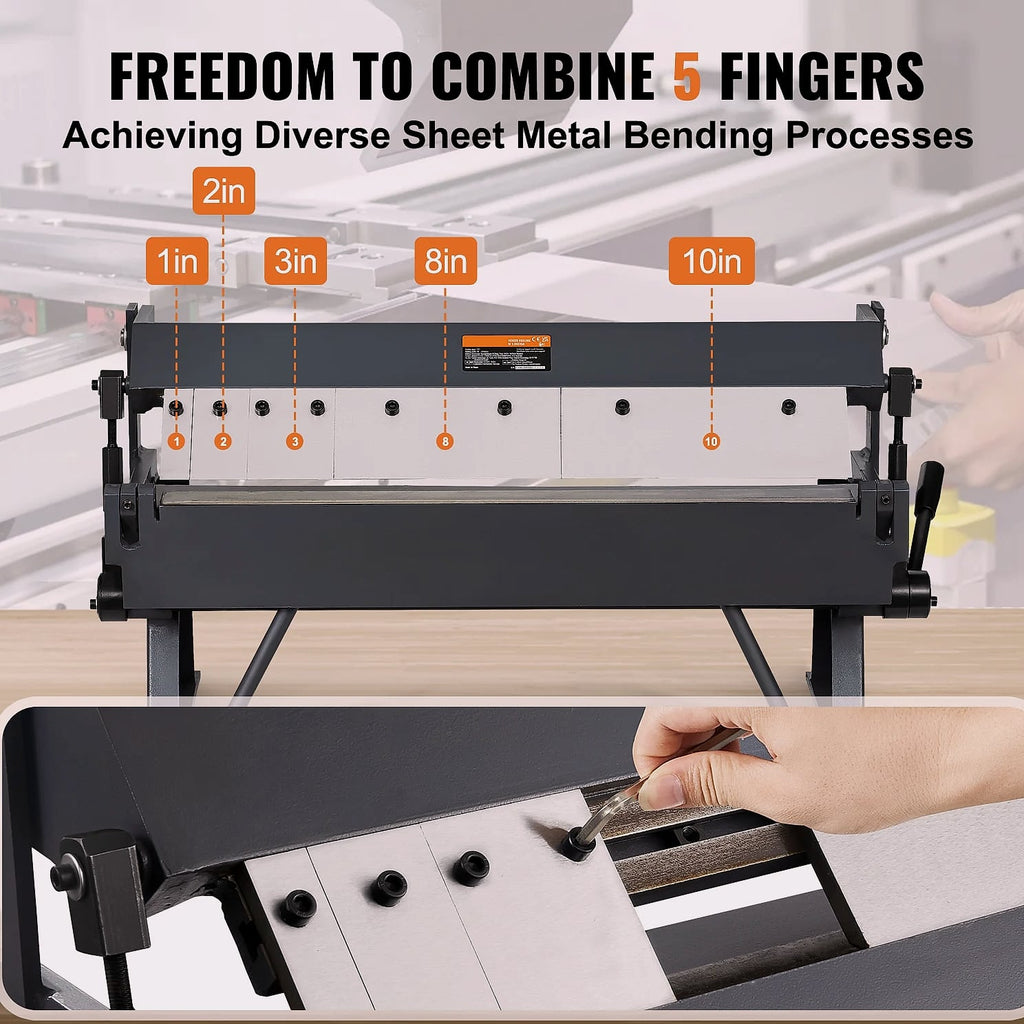 SucceBuy Box Pan Brake 24in 36in 48in Sheet Metal Bender