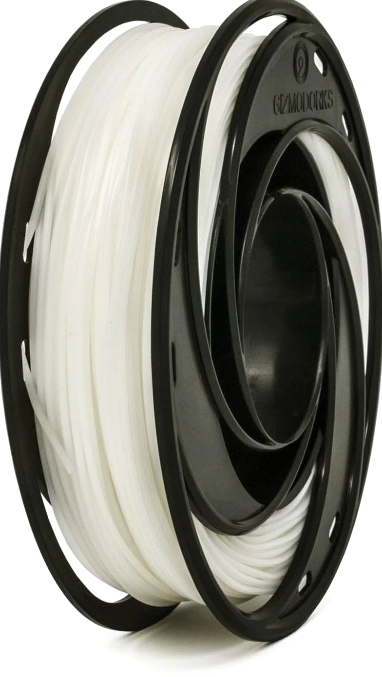 Flexible TPU Filament for 3D Printers 1.75mm 200g - White