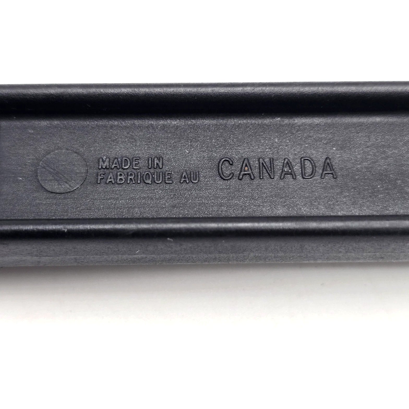 Vintage T-FAL Black Nylon Slotted Strainer Spoon 12.5" Heat Resistant, Made In Canada