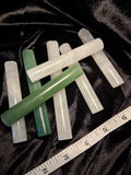Stone Massage Roller Stick Set - Green Aventurine & Clear Quartz, Gua Sha