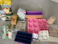 Lot Soap Making Supplies, 4# Melt & Pour Base, Molds, Beeswax, Dyes, Add-ons