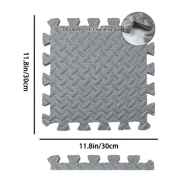 Foam Fitness Mat Tiles 8/16 Piece Non-Slip Floor Protection Pad