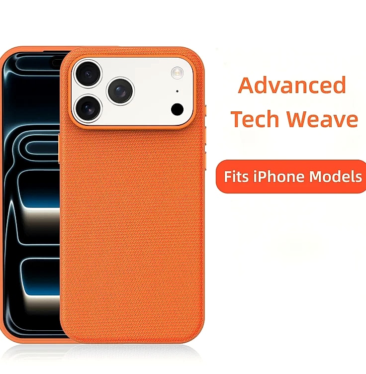 Techwoven Fabric Magnetic Phone Case for iPhone 15/16/17 Pro Max