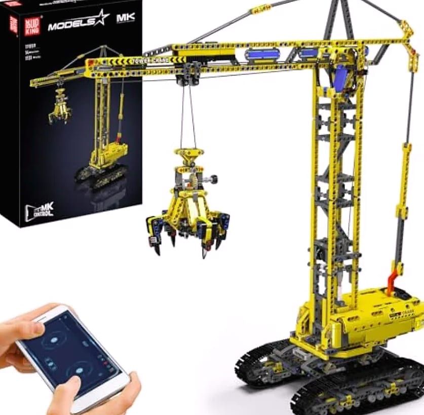 Mould King Crawler Crane Building Set with App Control