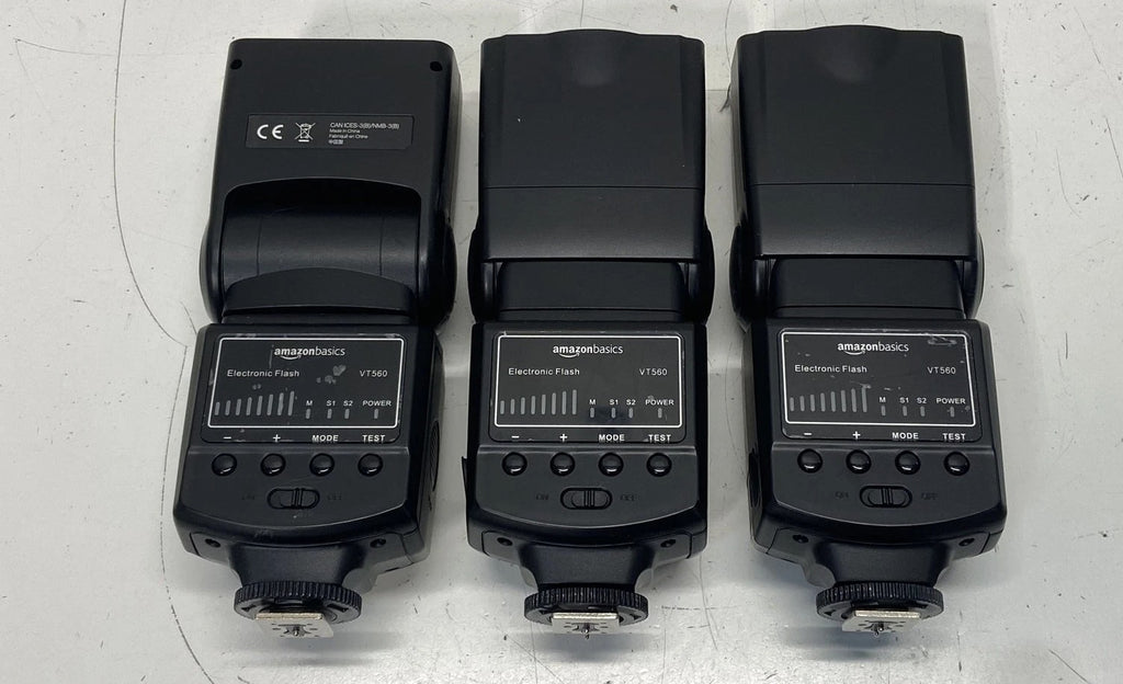 Assorted Lot of Camera Flashes and Studio Lights