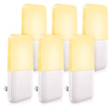 MAZ-TEK Plug-in Night Light with Dusk to Dawn Sensor, 6 Pack