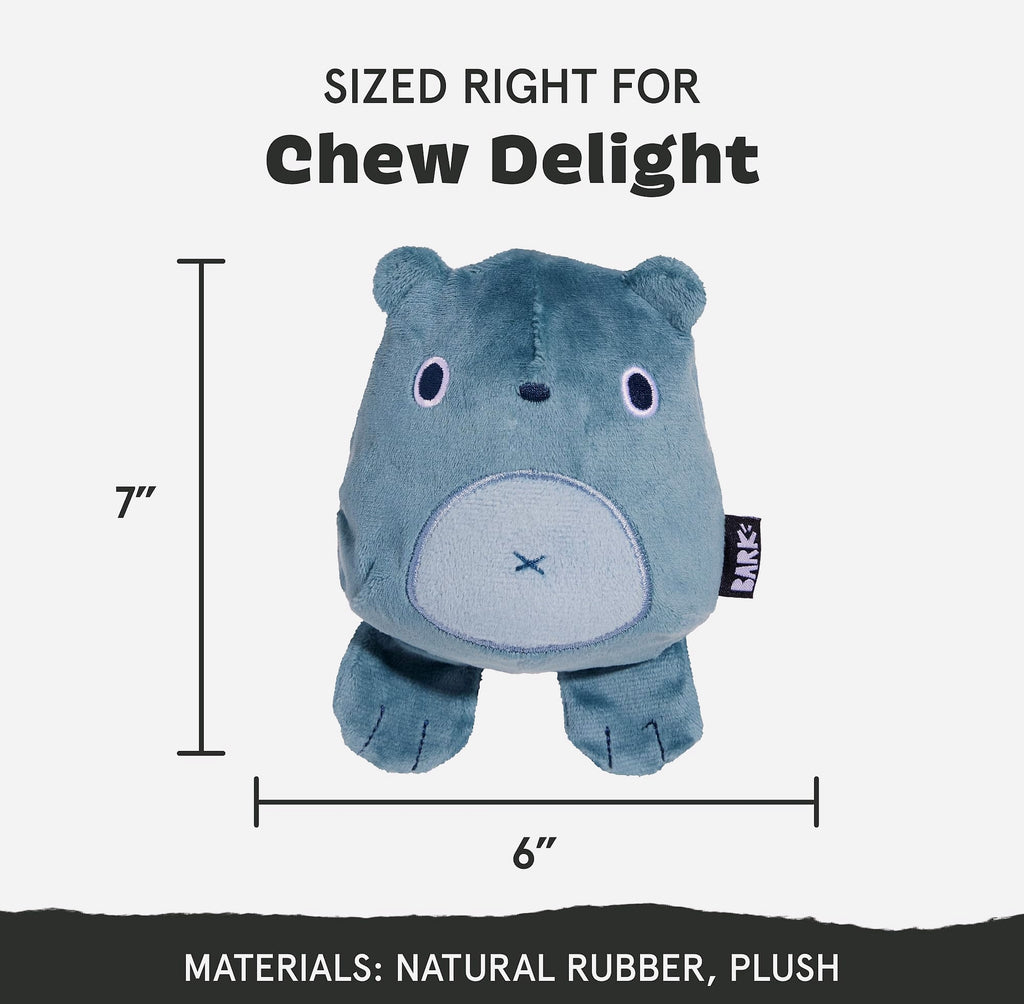 Barkbox Grey Bear Hugger Super Chewer Plush Dog Toy