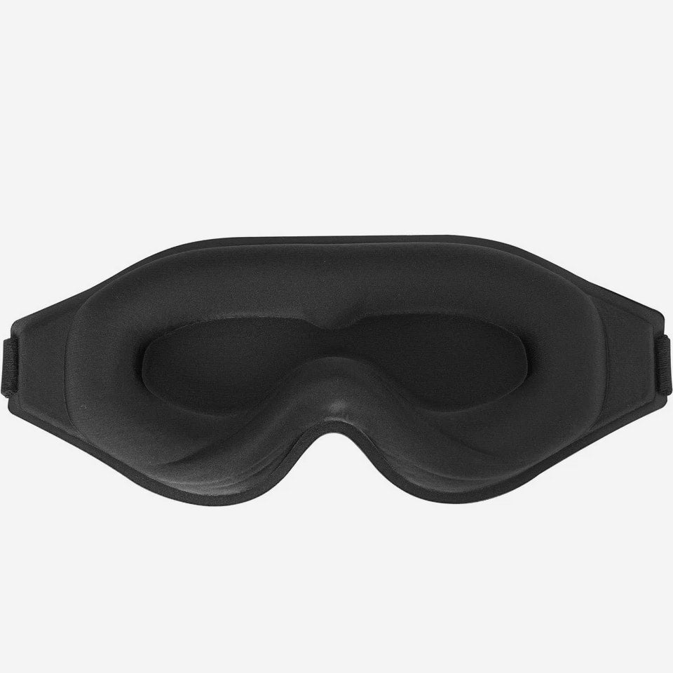 Travel Silk Eye Mask - Blackout Eye Cover for Rest & Deep Sleep (1 Pc)