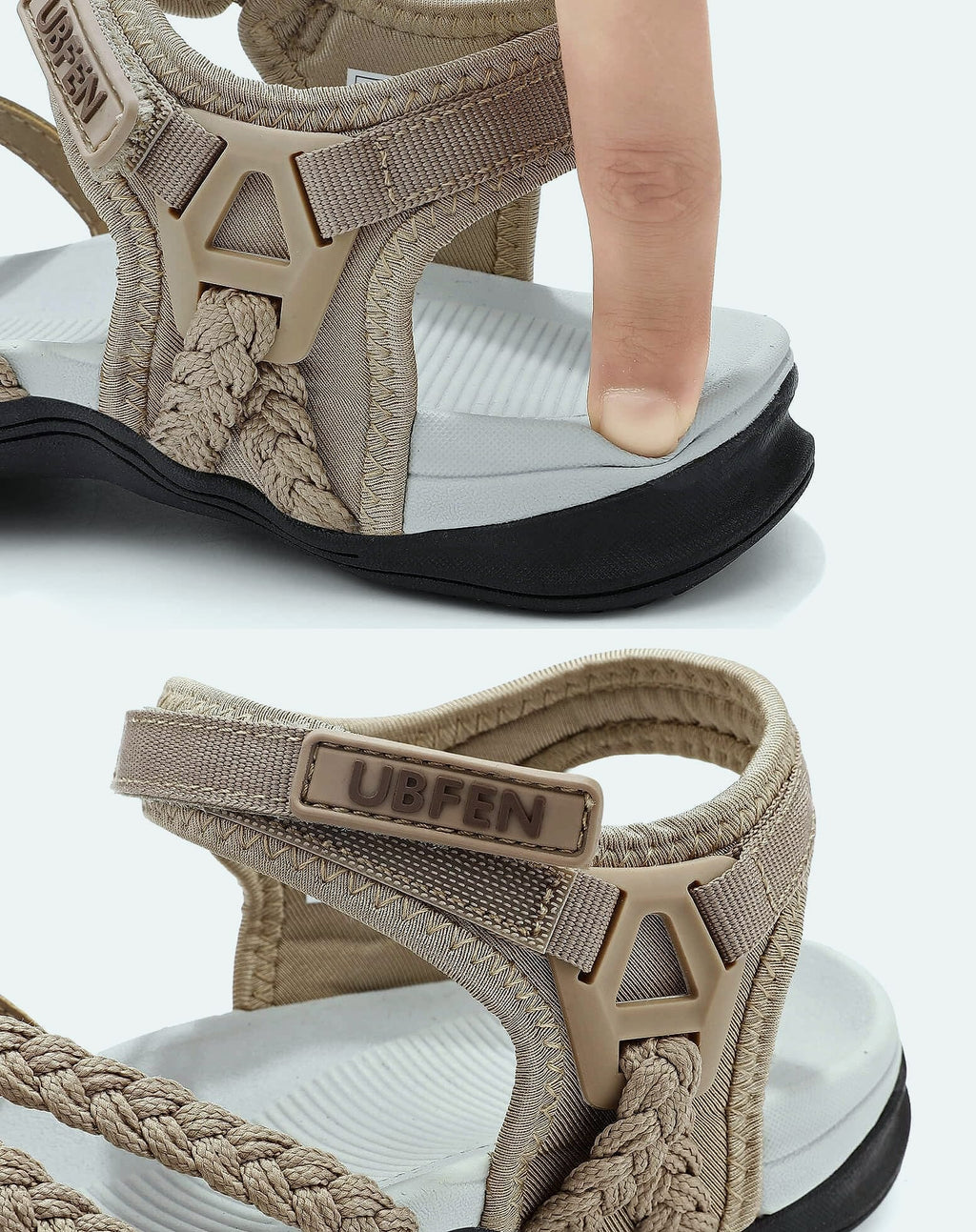 UBFEN Women's Hiking Sandals with Arch Support Water