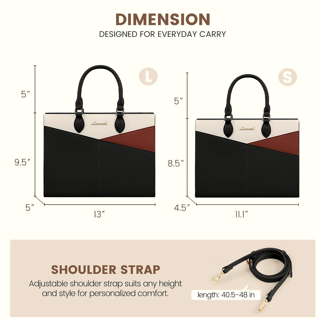 LOVEVOOK Satchel Handbag Leather Crossbody Tote with Top Handle