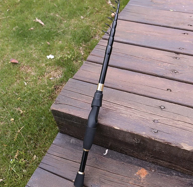 Sougayilang Telescopic Spinning Fishing Rod Carbon Fiber 1.8-2.4m