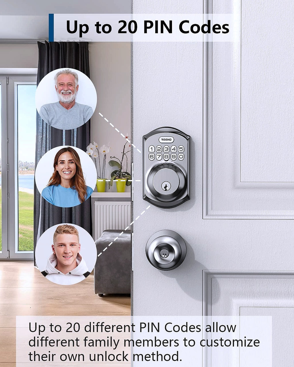 TEEHO TE001 Keyless Entry Door Lock Smart Deadbolt
