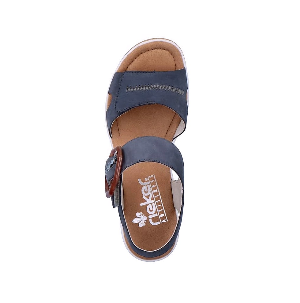 Rieker 67476 Rose Women's Wedge Sandals with Anti-Stress Design