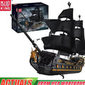 Mould King 13186 Pirate Ship Toys The Big Black Pearl Building Block Assembly Pirate Ship Brick Set Kids Christmas Gift