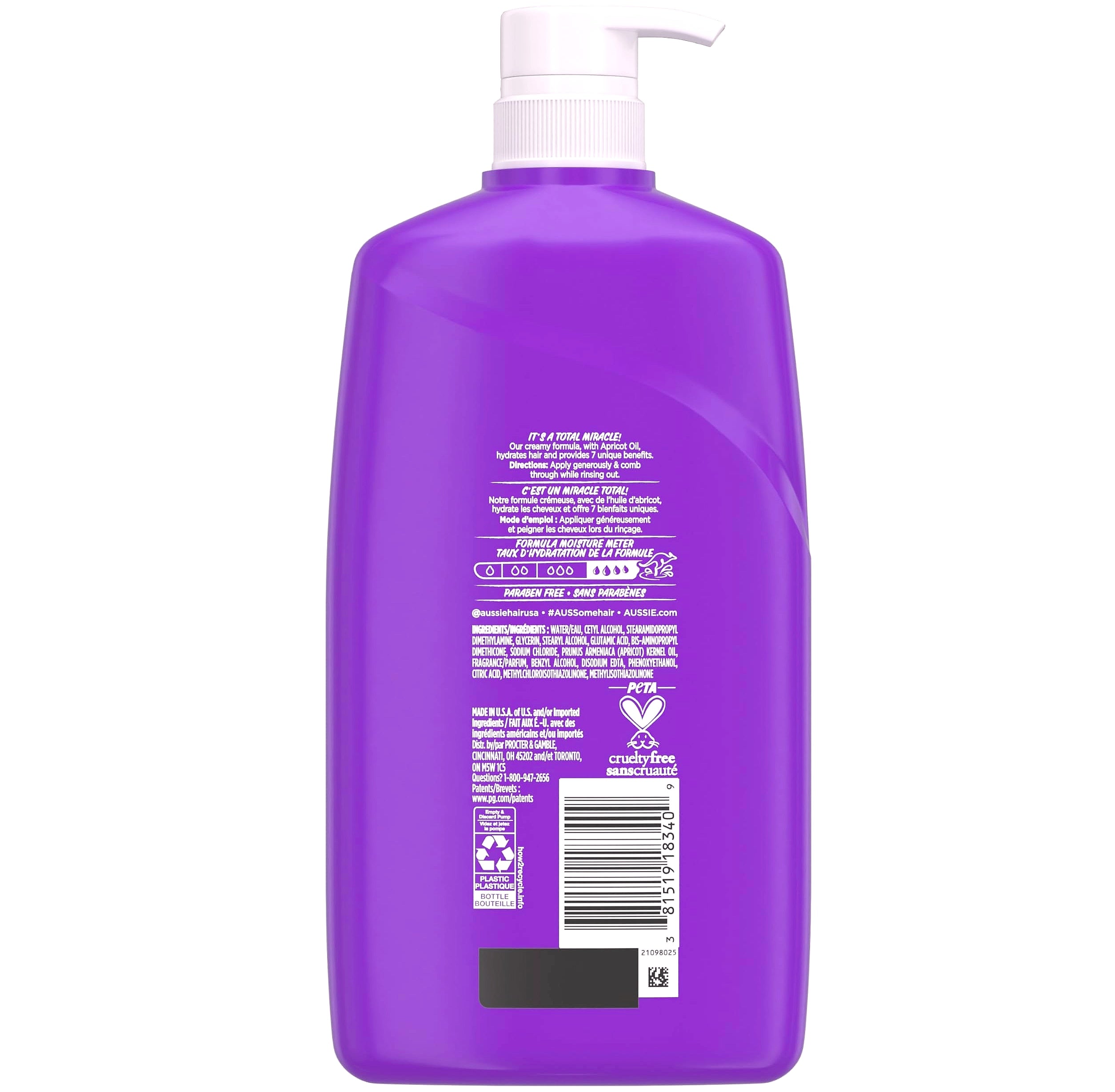 Aussie Total Miracle Hair Care Bundle Shampoo Conditioner Treatment