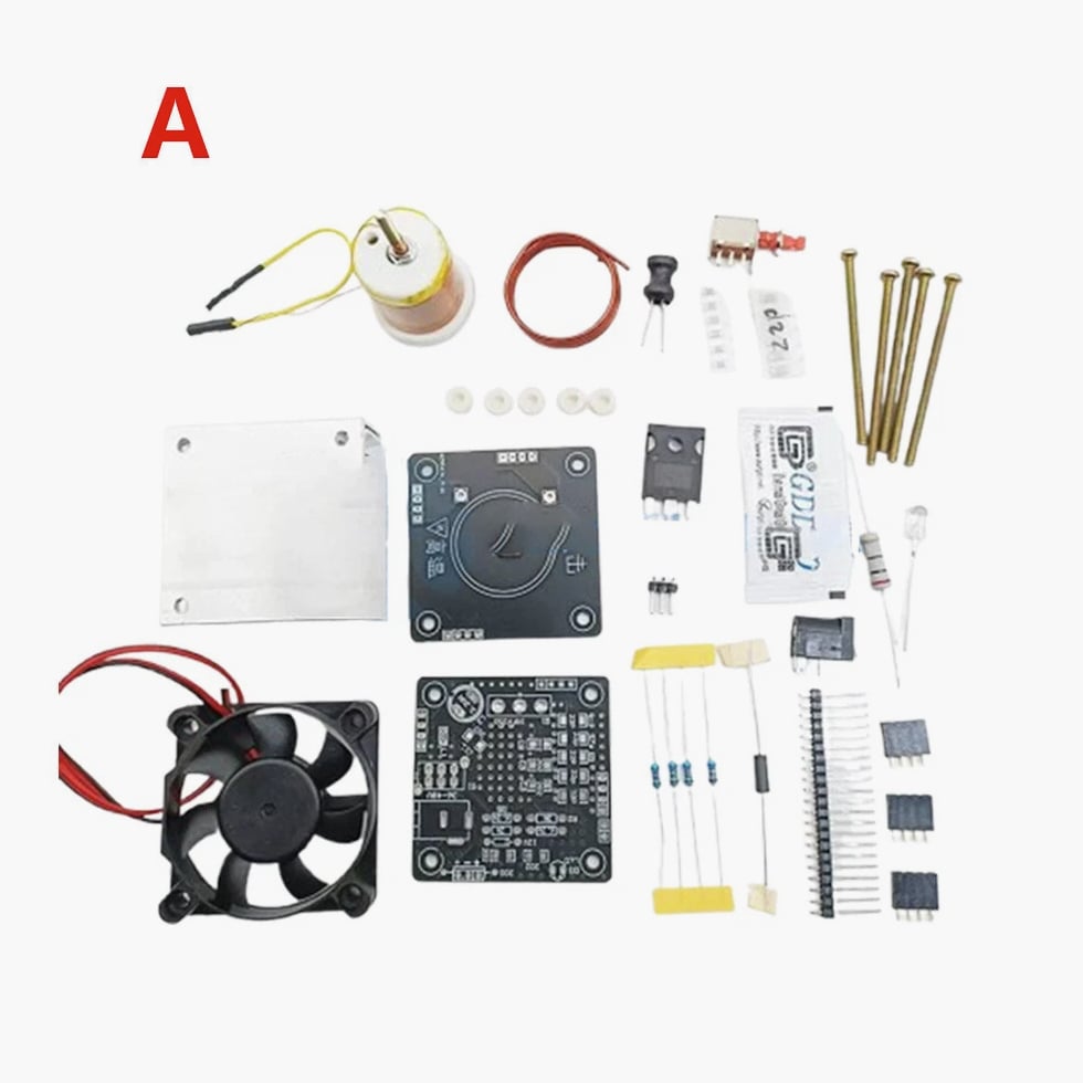 HFSSTC Tesla Coil High Frequency Electronic Candle-Shaped Power Supply DIY Kit
