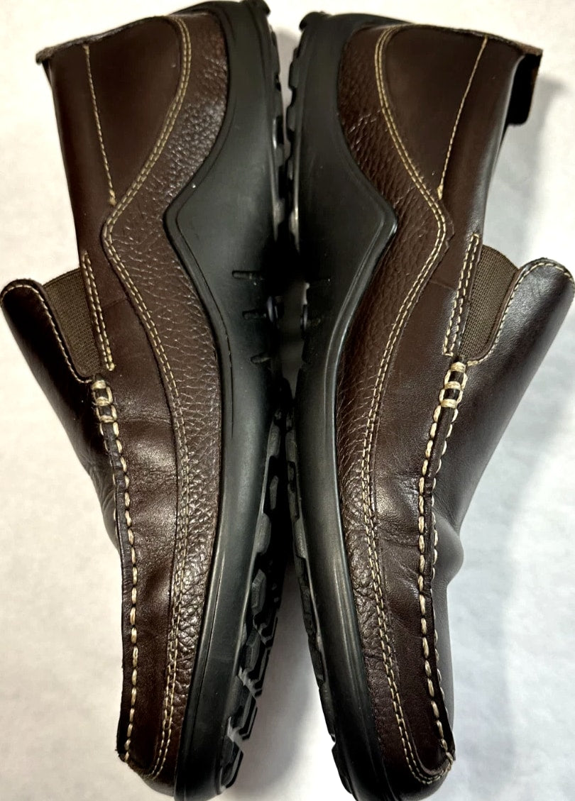 Cole Haan Mens Tucker Venetian Dark Slip on Leather Shoe Loafers Sz 9.5M CO4059