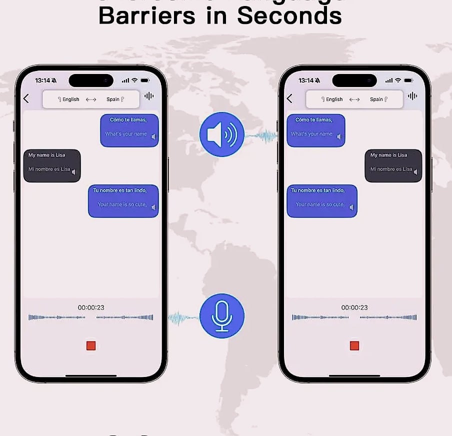 UYUXIO AI Translating Earbuds with 144 Languages