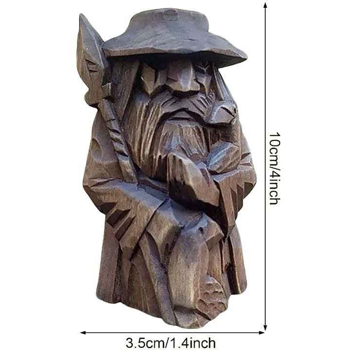 Norse Odin Viking Resin Statue with Spear Garden Ornament
