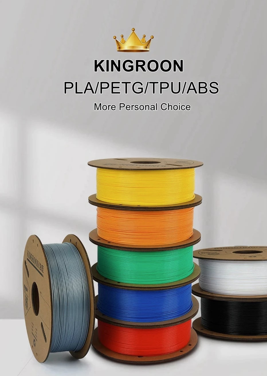 Standard 1KG PLA PETG TPU ABS Filament 1.75mm +/- 0.03mm No Bubbles 3D Printer
