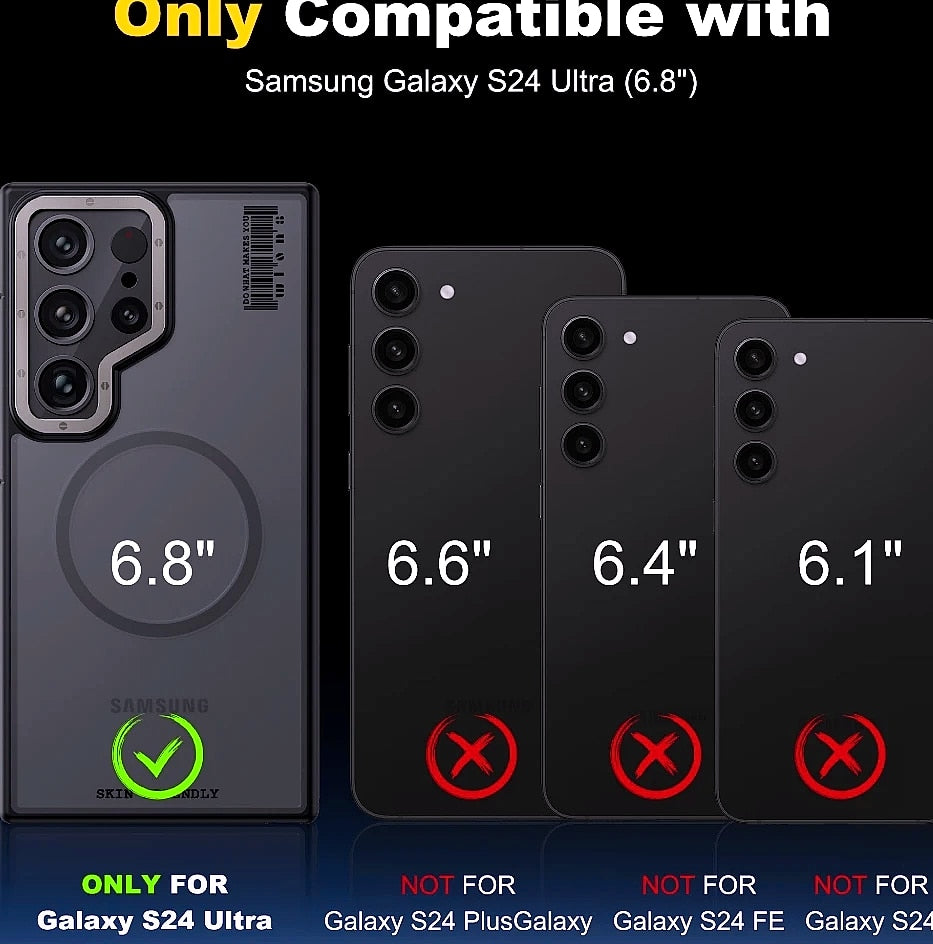Samsung Galaxy S24 Ultra Magnetic Case, Shockproof TPU