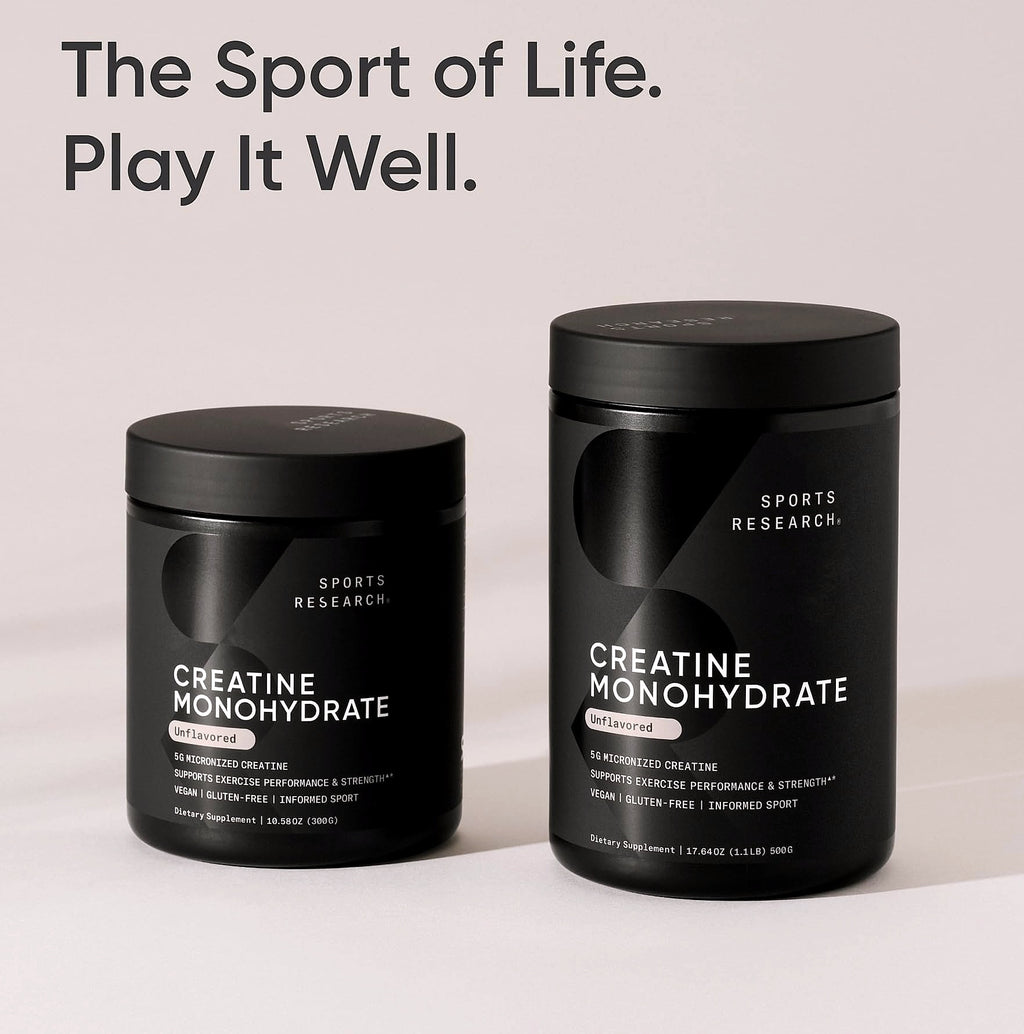 Sports Research Creatine Monohydrate 5g Powder for Strength