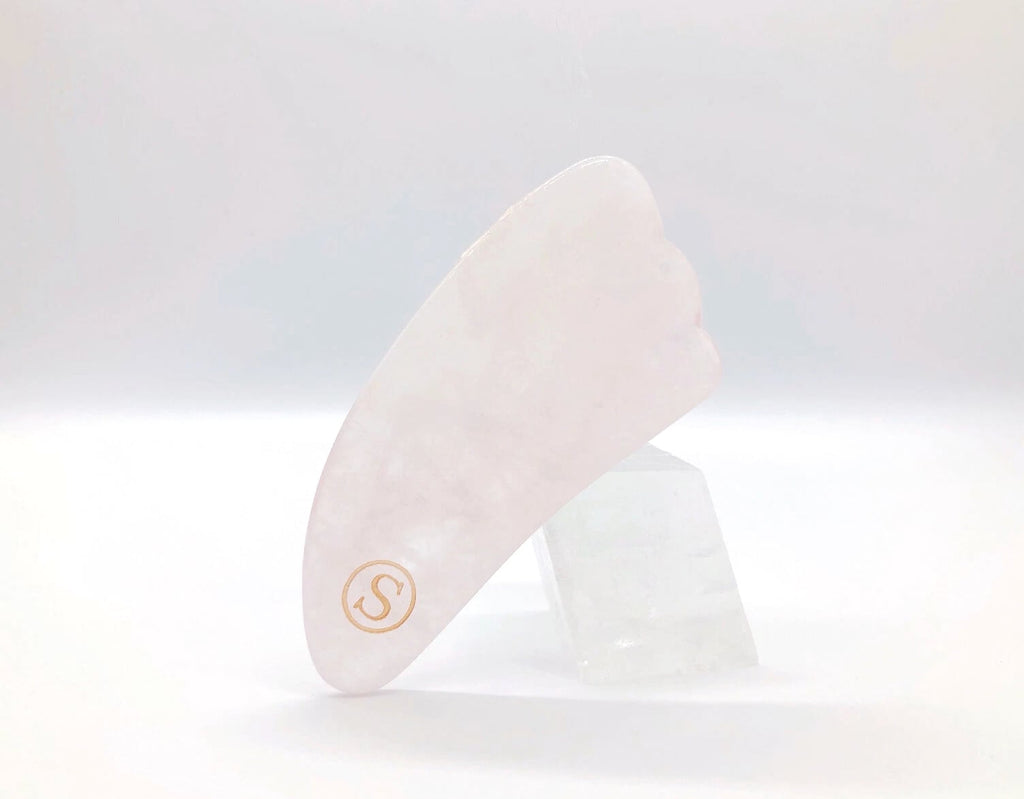 Set of 10 Rose Quartz Gua Sha Stones - 100% Genuine Facial Massage Tools