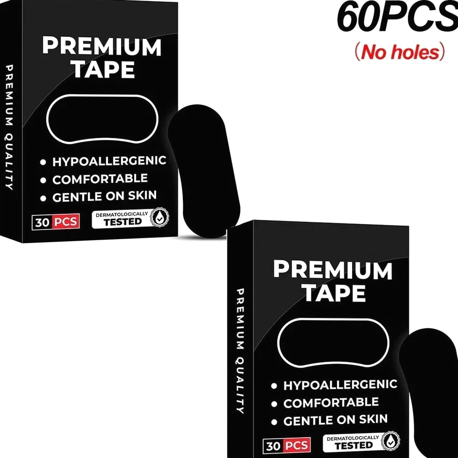 30-120 Strips Gentle Mouth Tape for Sleep – Soft Hypoallergenic Lip Support