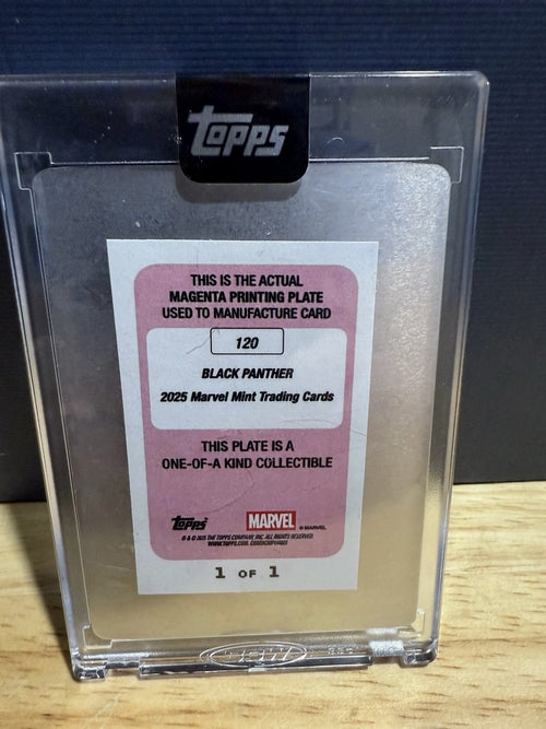 2025 Topps Mint Marvel Minted Black Panther 1/1 Printing Plate #120
