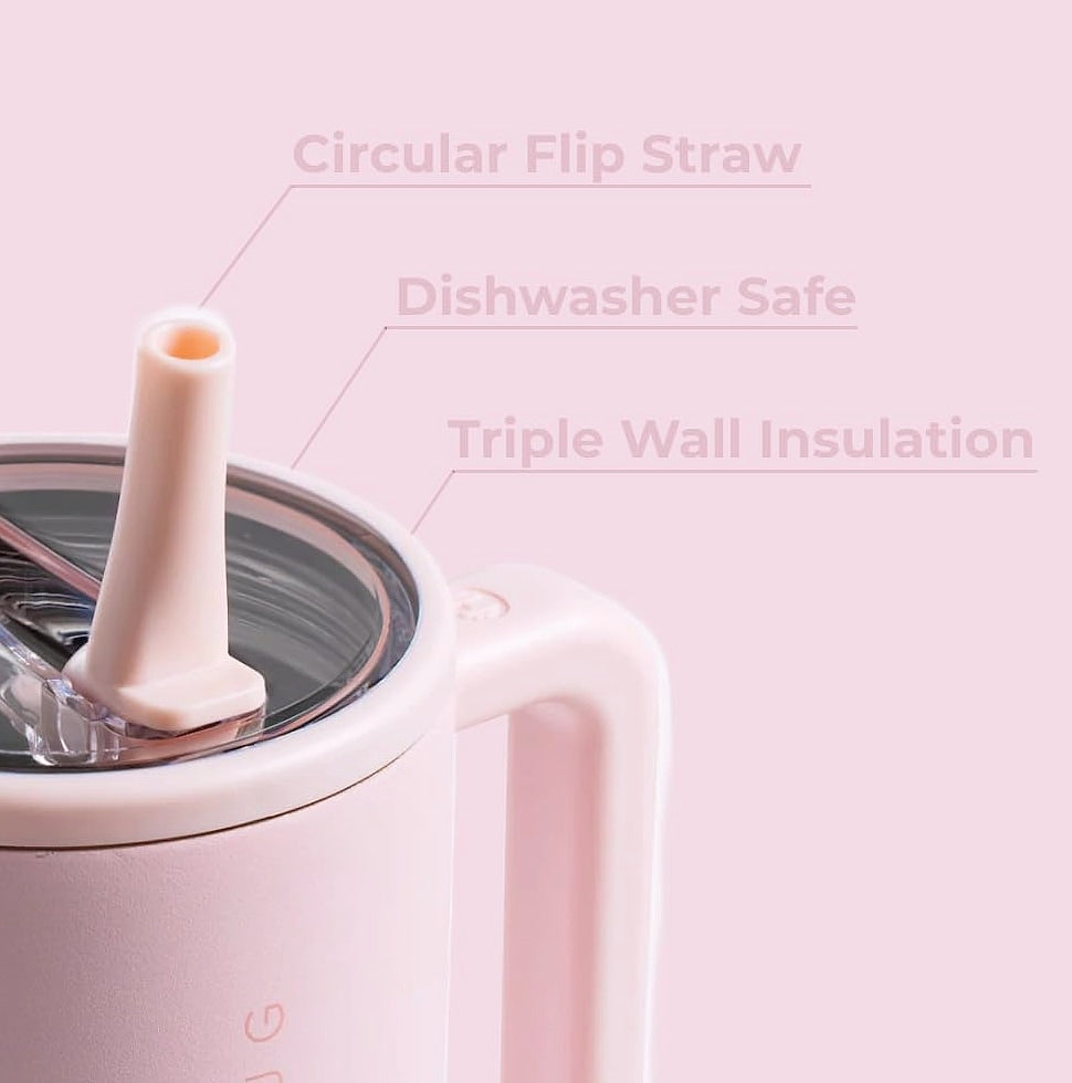HydroJug Traveler 32 oz Water Bottle with Flip Straw