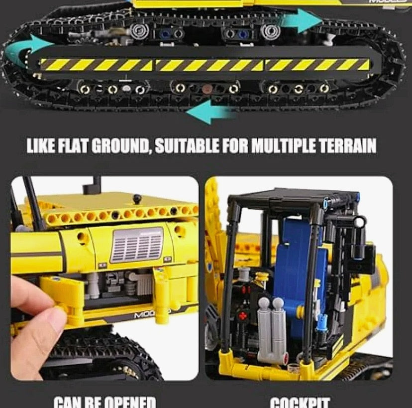 Mould King 13112 RC Excavator 1830 Piece Building Set