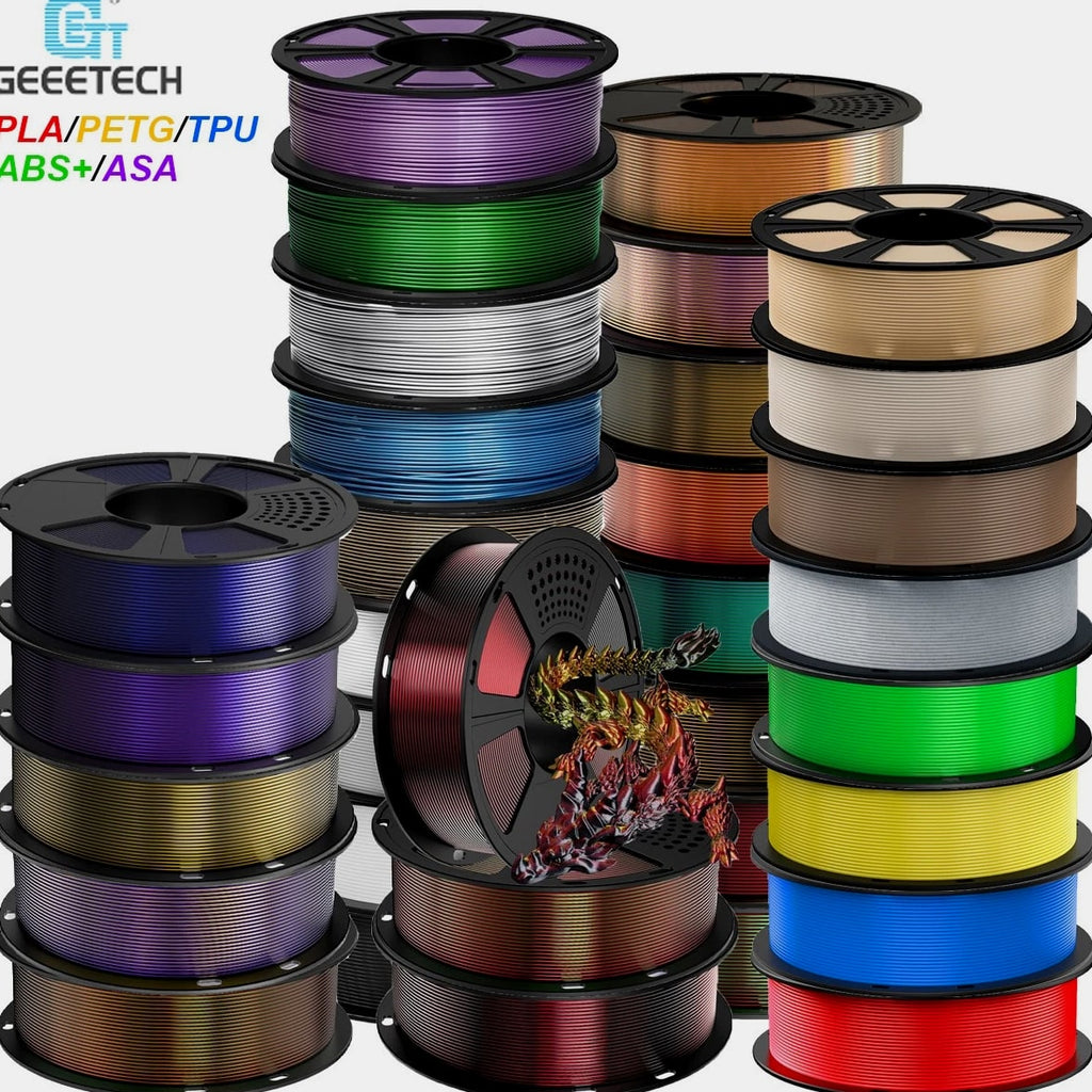 【Buy 5 Get 5 Free！Add 10】GEEETECH PLA ABS+ PETG TPU ASA 3D Printer Material NEW
