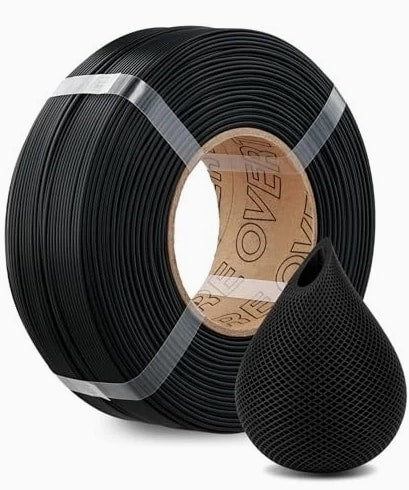 1.75mm 3D Printer Filament Refill 1kg, Black FDM Filament for Most Printers, Acc