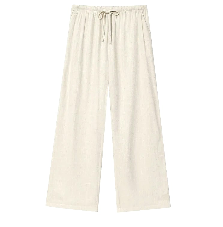 HXAO Women's Baggy Wide Linen Pants High Waist Casual