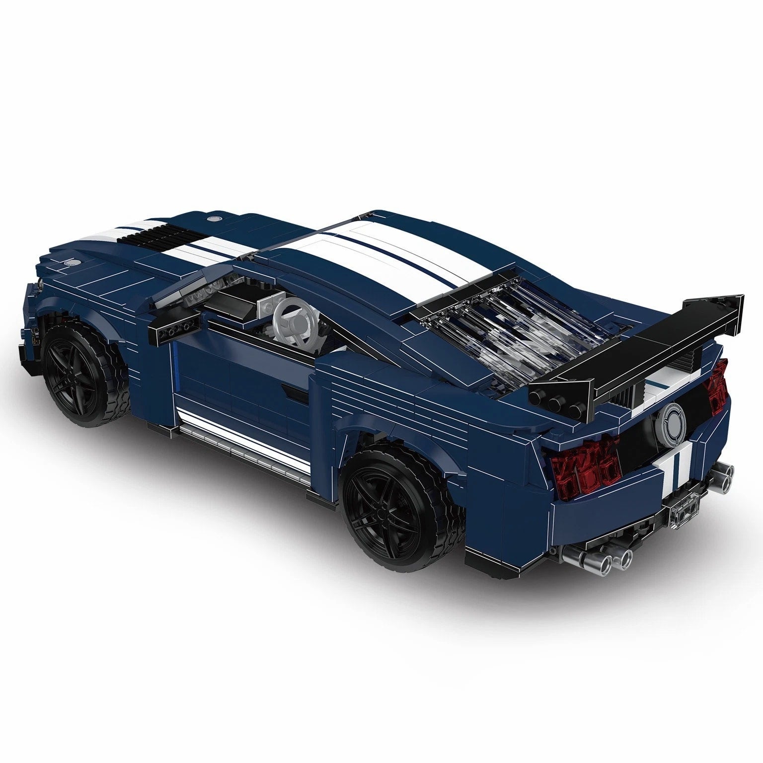 Mould King 10208 Blue Sports Car Supercar Building Block Toy Collection Static