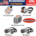 5 Pcs MOC Power Functions M Motor Battery Box Remote Receiver Set PF Technix