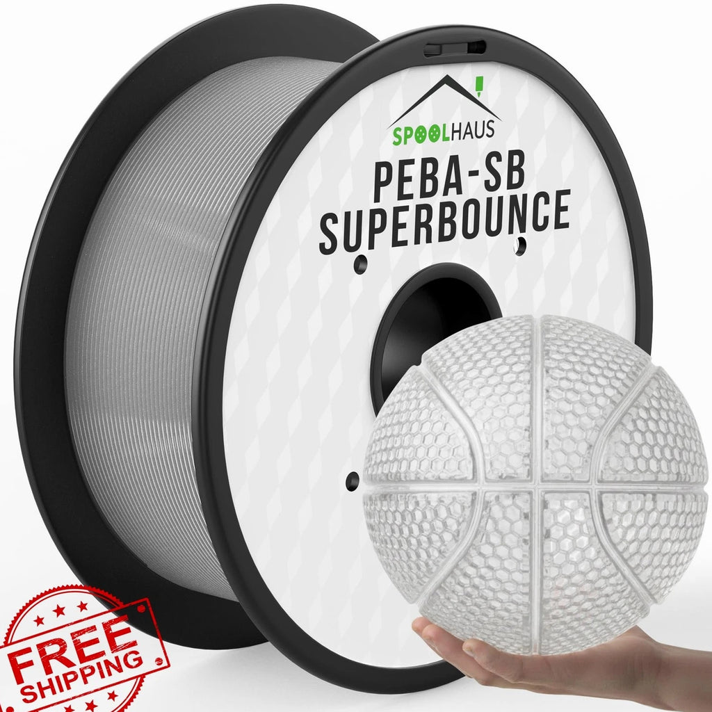 PEBA Filament 1.75mm 1kg Spool - High Rebound Flexible 3D Printer Material