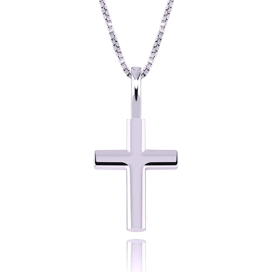 TOPGRILLZ 925 Sterling Silver Ice Zircon Cross Pendant