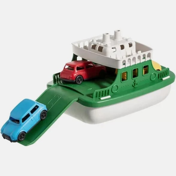 Boat Bath Toy Set for Toddlers, Carry Ship & 4 Mini Cars – Fun Water Toys
